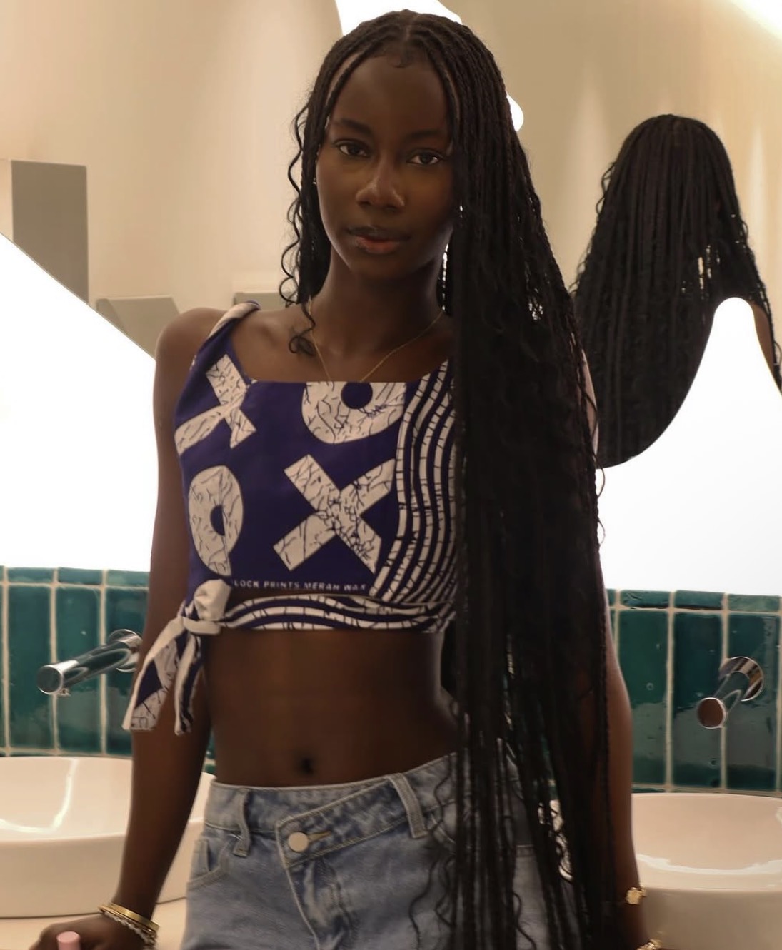 Crop top Wax bleu FridaWear